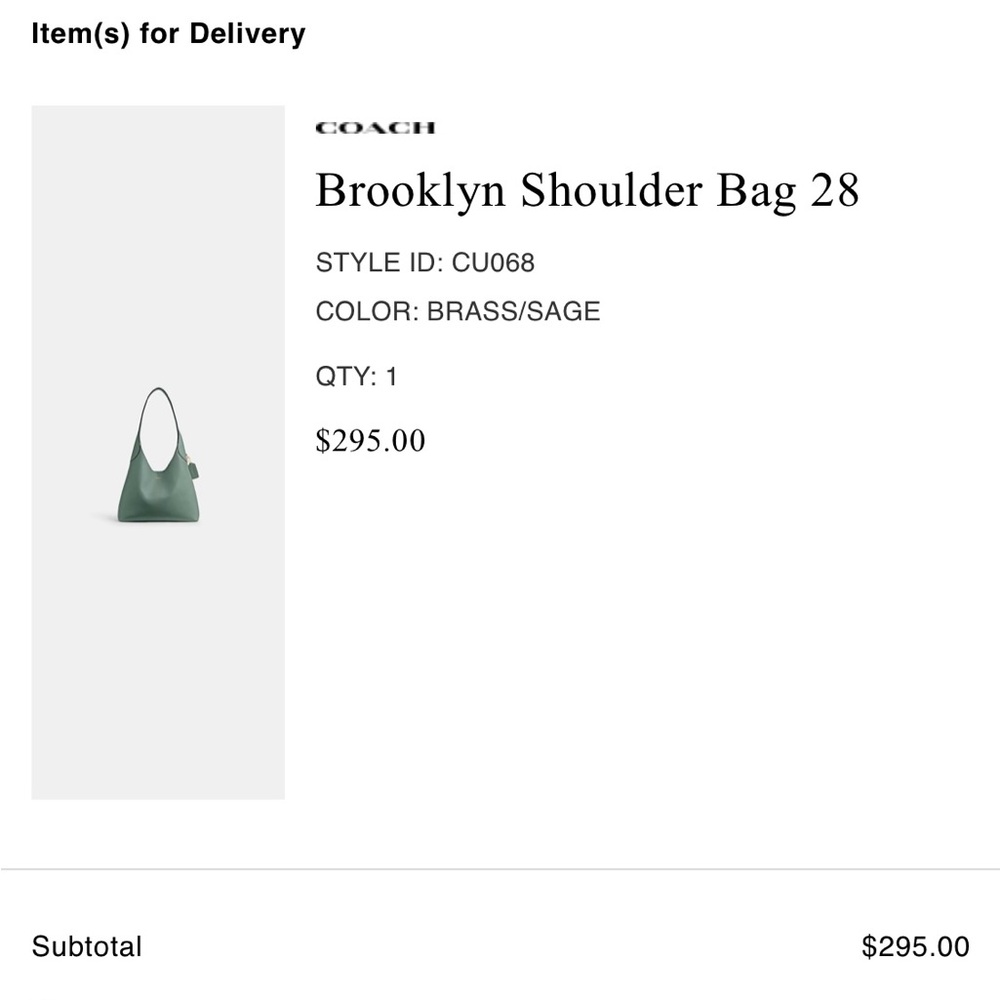 Coach Brooklyn leather shoulder bag